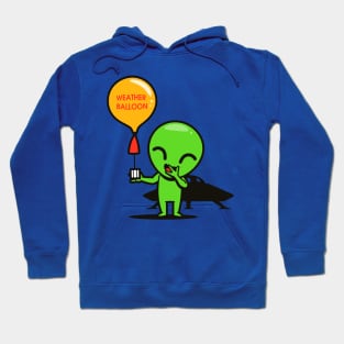 Funny Cute Kawaii Alien Weather Balloon E.T. Cartoon Hoodie